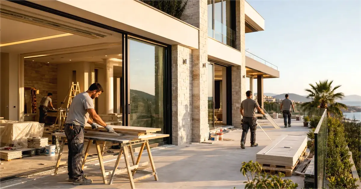 Karşıyaka Zübeyde Hanım Mahallesi Villa Tadilatı
