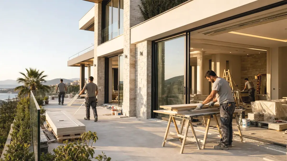 İzmir Aliağa Hacılar Villa Tadilatı