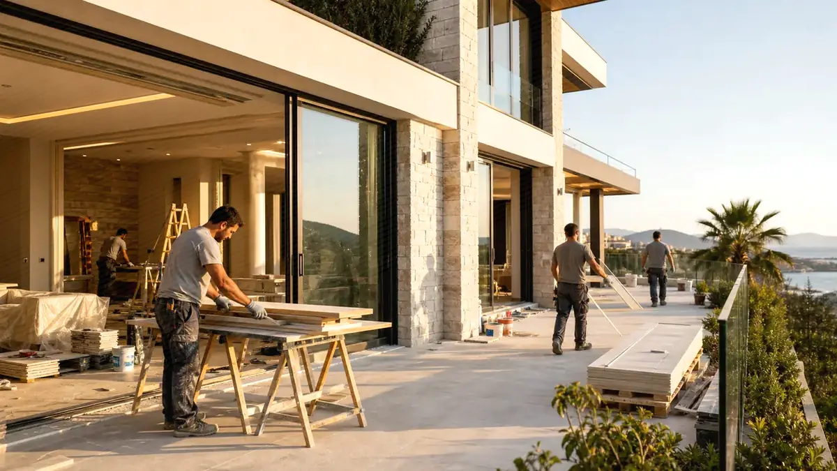 İzmir Aliağa Helvacı Villa Tadilatı