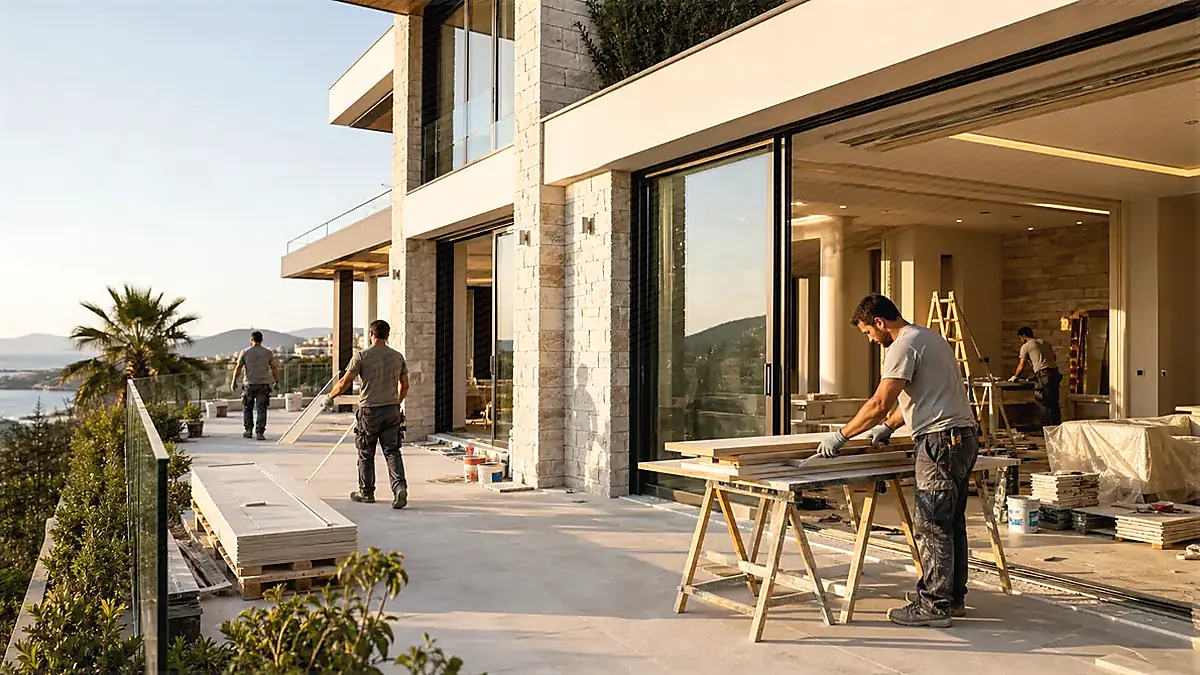 İzmir Balçova Fevziçakmak Villa Tadilatı
