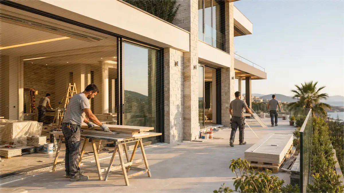 İzmir Bayraklı Manavkuyu Villa Tadilatı